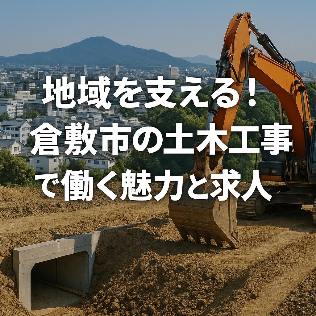 地域を支える！倉敷市の土木工事で働く魅力と求人